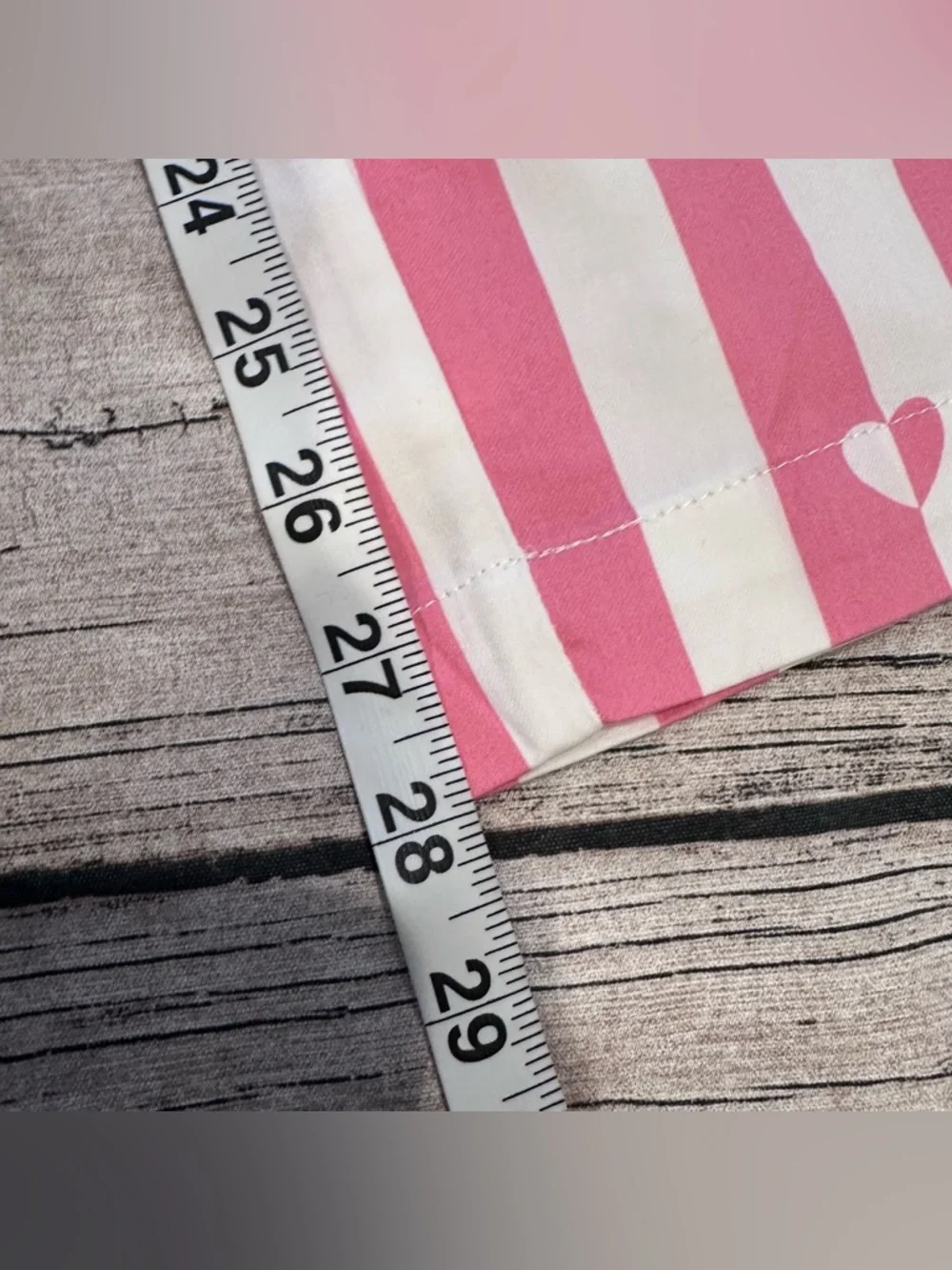 NWT Ralph Lauren Pink & White Striped 2 Piece Cotton Blend Pajama Set Size Med - Picture 11 of 12